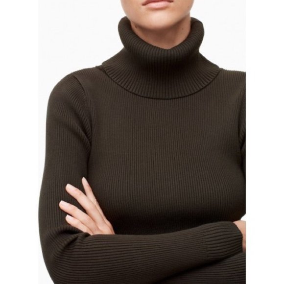 Babaton Stefanik Ribbed Turtleneck Dress - Picture 3 of 14